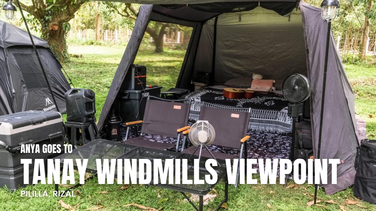 Anya goes to Tanay Windmills Viewpoint | Family Camping | KZM | Bluetti AC180P | Alpicool TWW55 | 4K