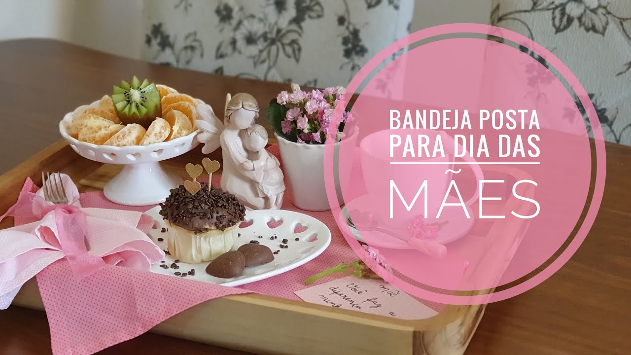 Bandeja posta - dicas para cafe da manhã especial dia das mães