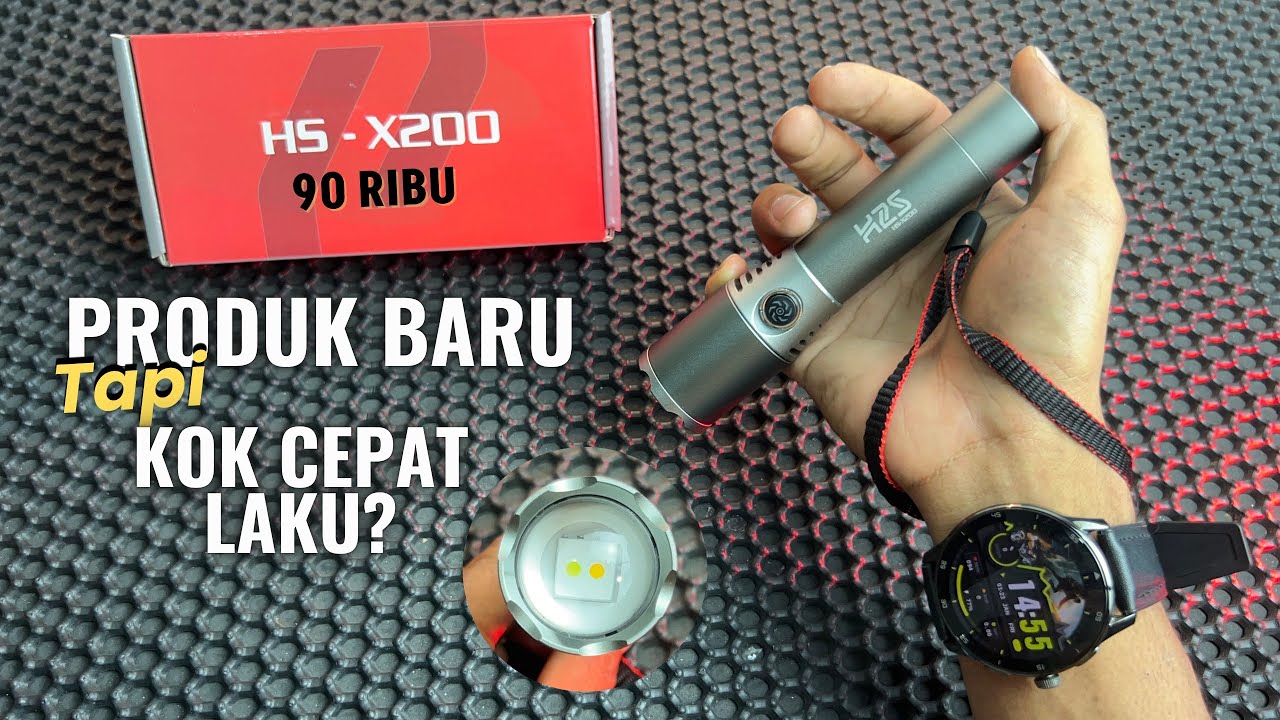 Senter Zoom mini 90 ribuan 2 Cahaya Baterai bisa di Lepas H2S HS-X200#senterpalingterangdantahanlama