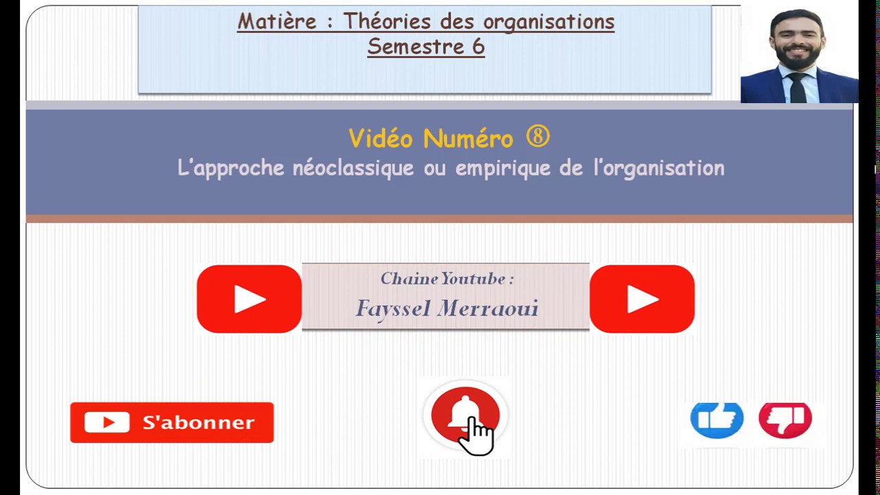 Vidéo 8 | Management des organisations (Théories) - L'approche néoclassique (ou empirique)
