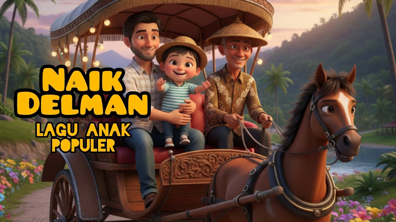 NAIK DELMAN | Lagu Anak Balita Populer | Tuvi Family