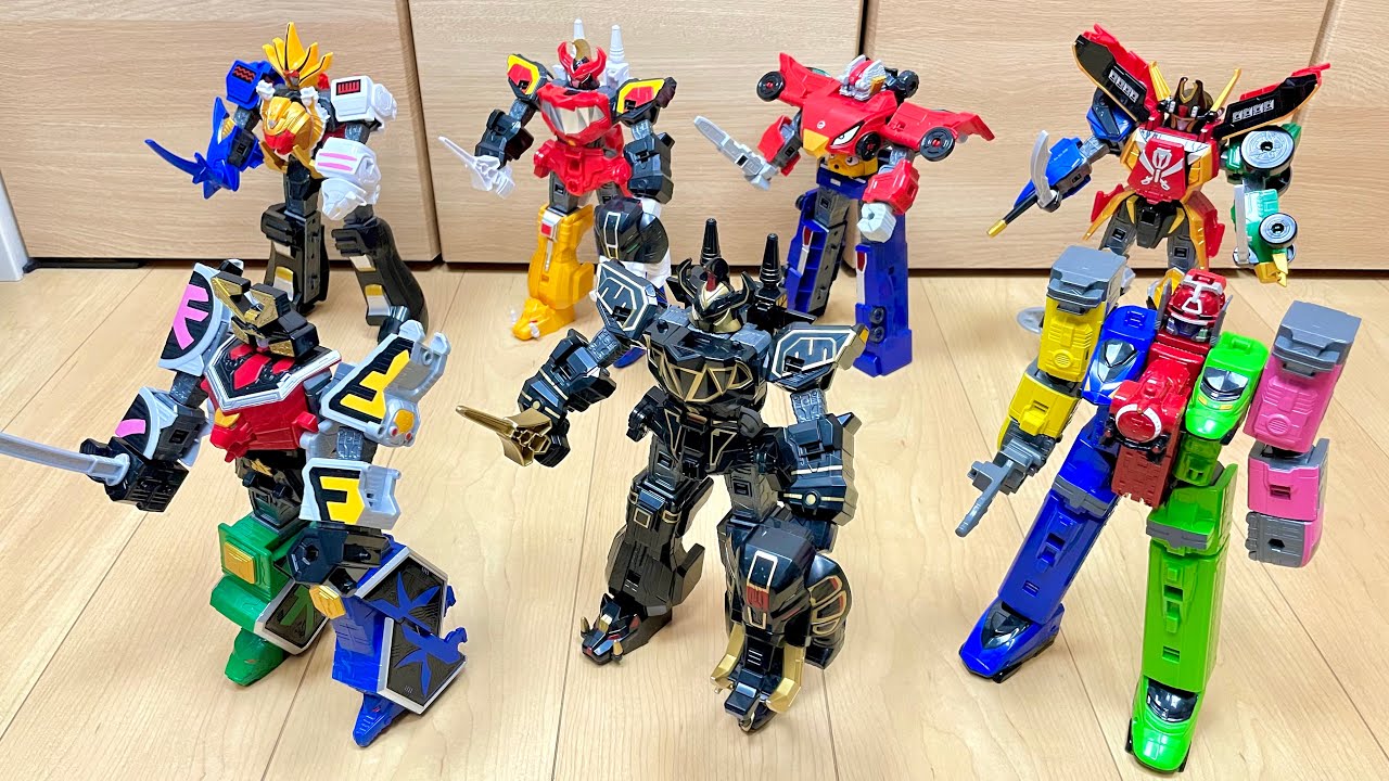 【PowerRangers ALL DX ROBO UNIVERSE】プレバン限定ブラック大獣神追加！全DXロボユニバースのロボで遊んでみた