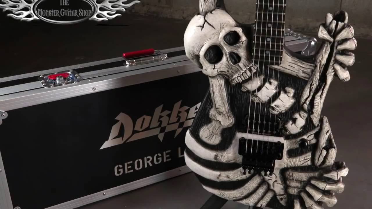 George Lynch Skull and Bones Guitar Anniversary model