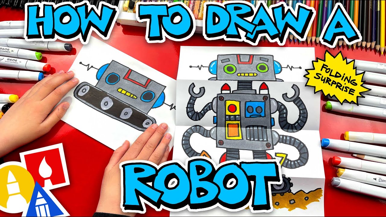 How To Draw Robot Folding Surprise