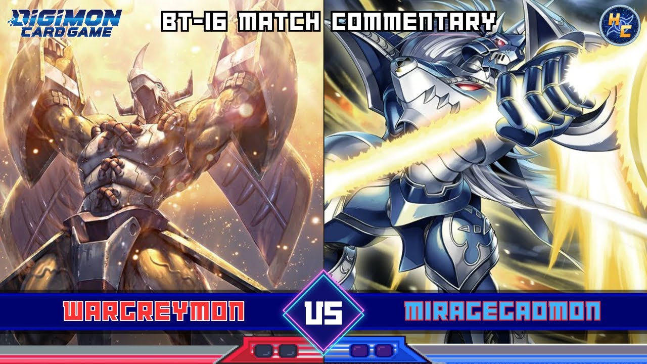 Wargreymon vs MirageGaogamon - BT-16 Matchplay Commentary