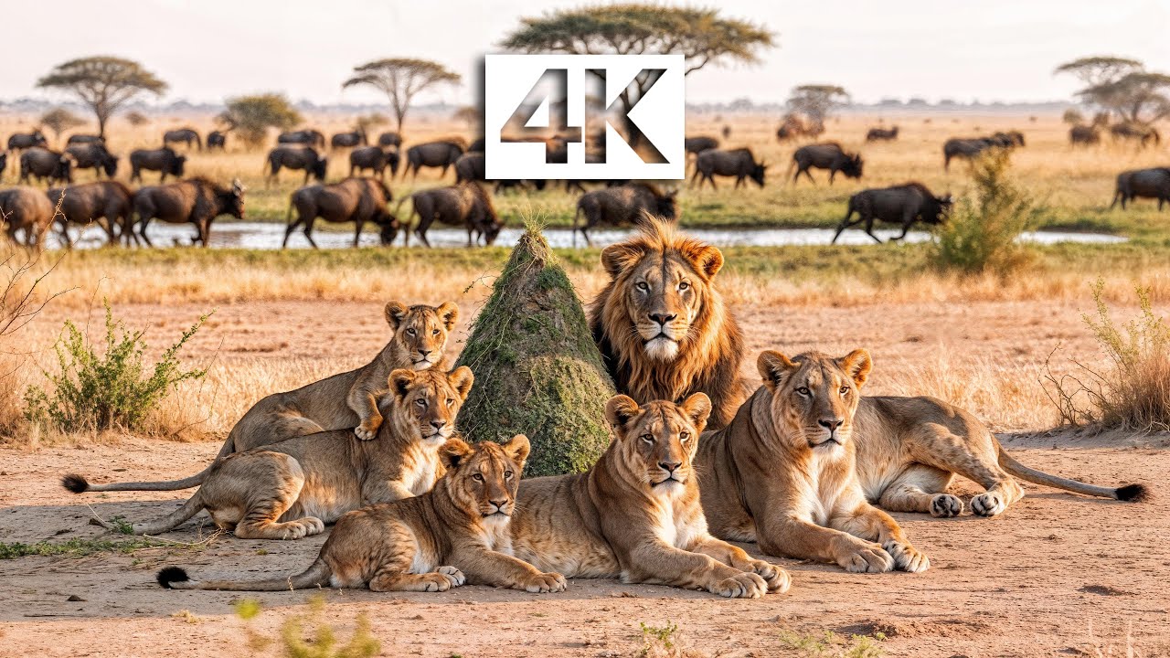 4K WILD AFRICA – Breath of Peace: Relaxing Piano Music and Wildlife Calm