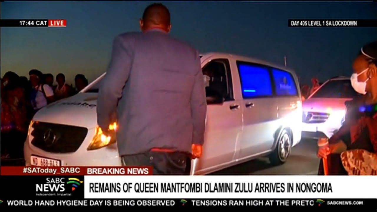 Queen Mantfombi Dlamini Zulu | Remains of Her Majesty arrive in Nongoma