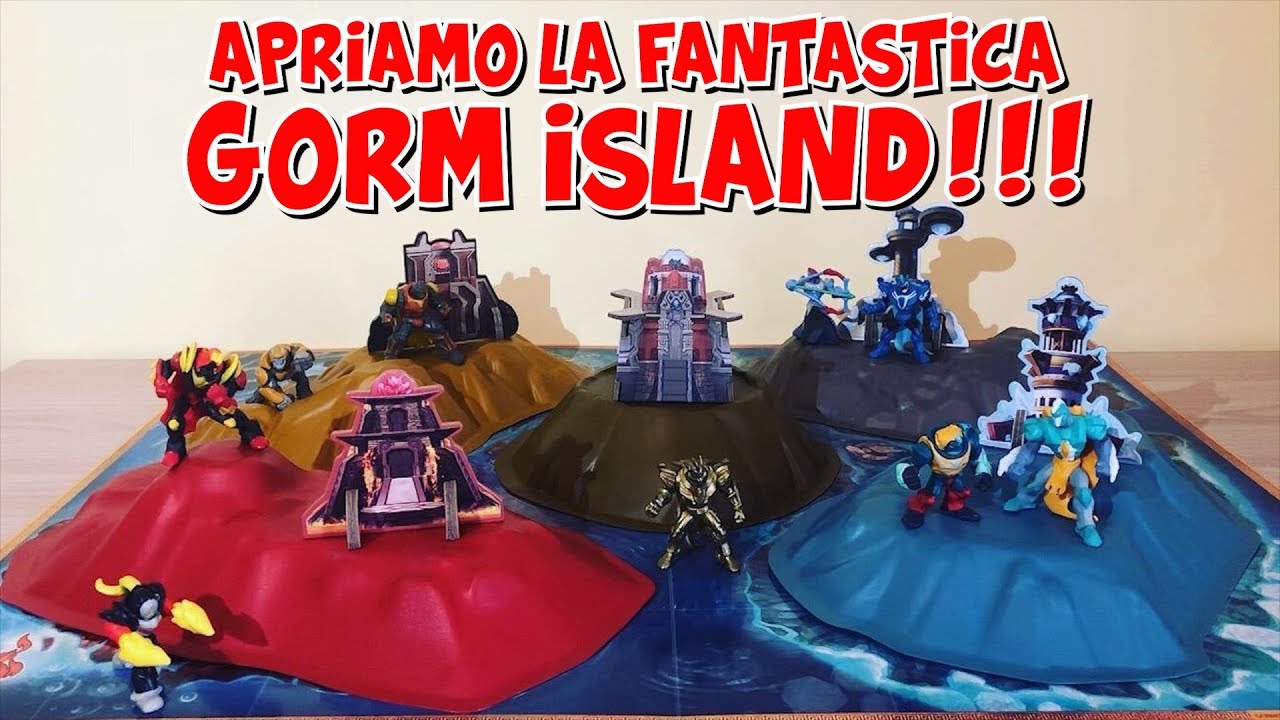 GORMITI PLAYSET - GORM ISLAND! Con i PERSONAGGI della SECONDA SERIE!!! Giochi Preziosi