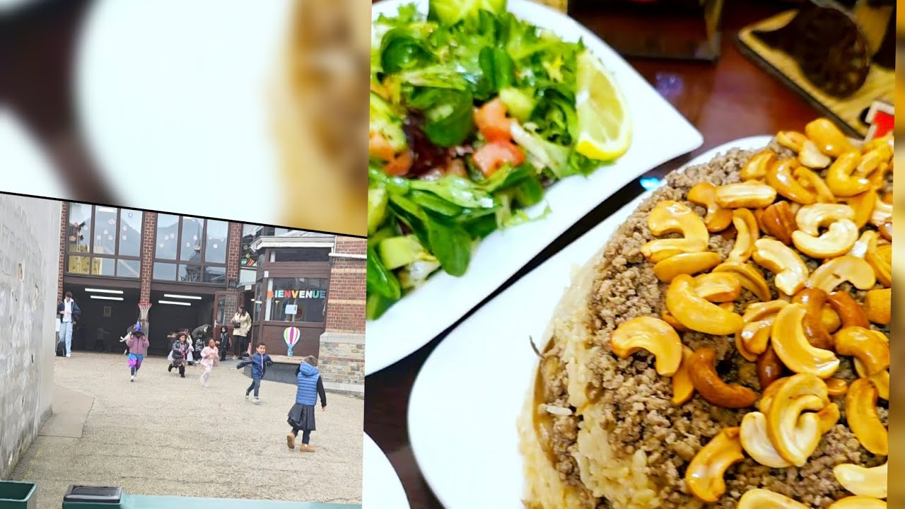 المقلوبة يالباذنجان واللحمة على طريقتي 😋🥰🥰وصدمتي لما شفتي بنتي طالعة من المدرسة🥲🥲