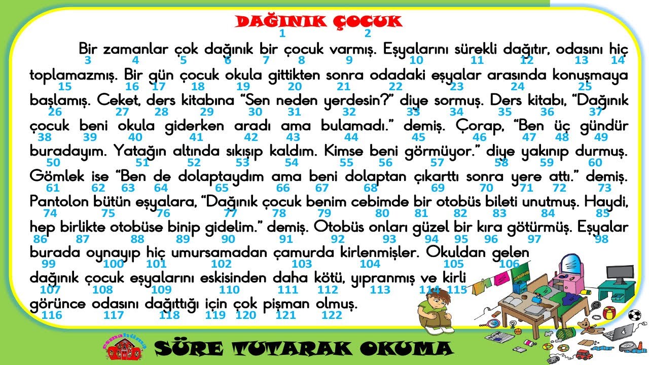 Süre Tutarak Okuma Çalışması -4 I 2021-2022 I 122  Kelime I 2. 3. 4. Sınıflar Okumayı Hızlandırır !