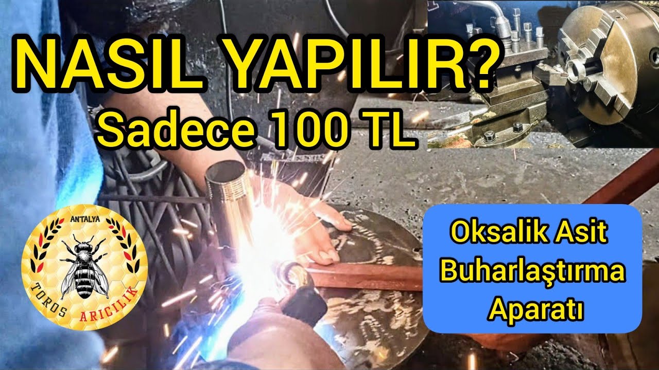 Sanayide oksalik asit buharlaştırma aparatı yaptık. Farklı bir tasarım. (How to make a vaporizer.)
