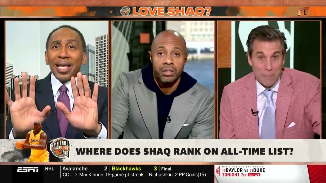 🤣 Mad Dog Russo Says Shaquille O&rsquo;Neal Shaq Is Only The 5th Best Center In NBA History On First Take