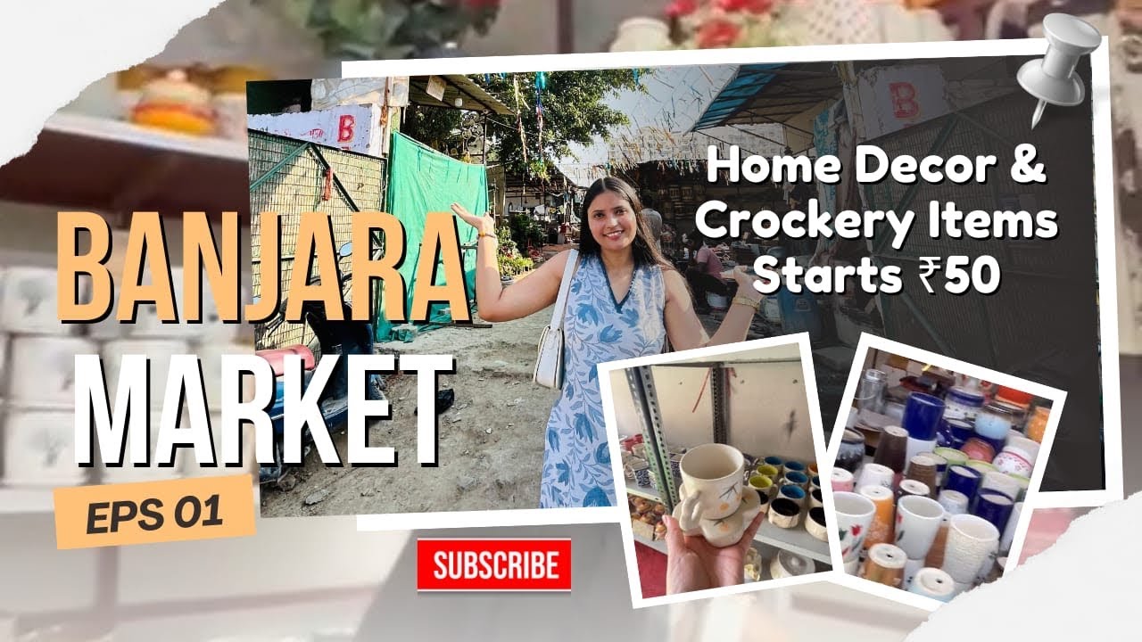 Banjara Market latest video | Dwarka Sector 7 Delhi| Pinteresty home decor with me 💕 #banjaramarket 