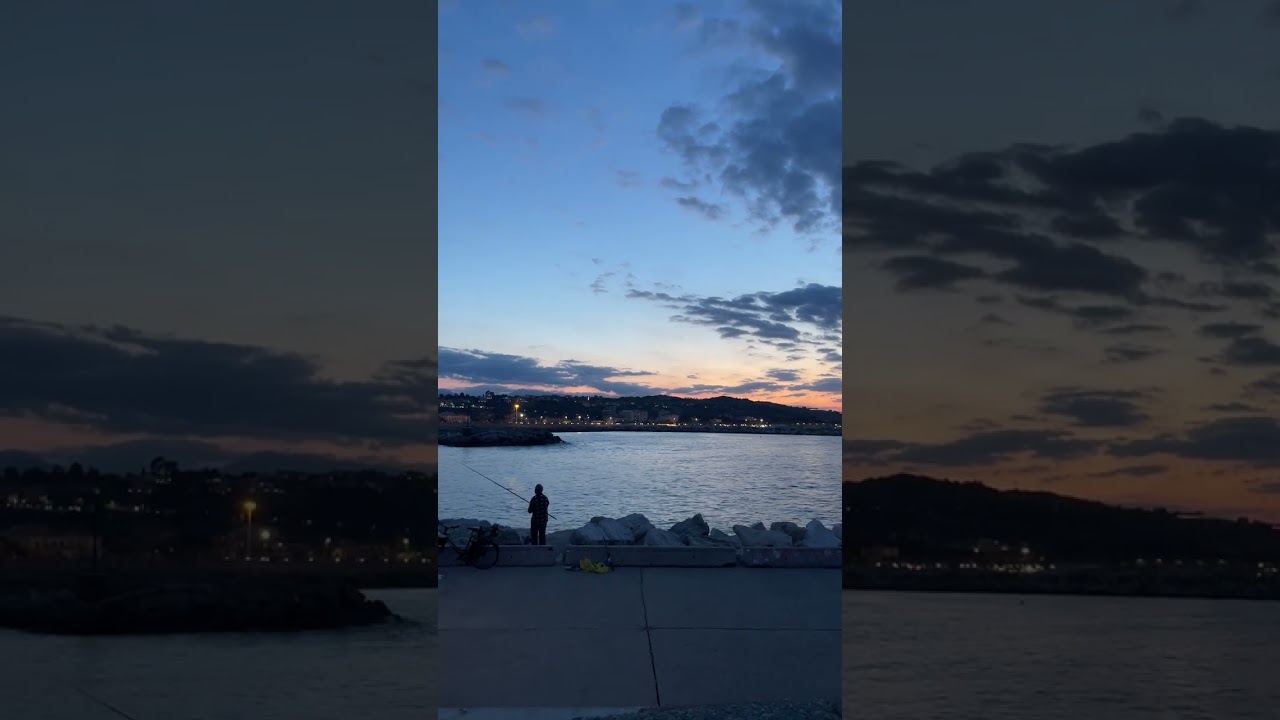 GiULiANOVA MARINA Italy 🇮🇹 VIEWS ☀️ (SMALL TOWN) ⛵ASMR SUNSET BOATS #abruzzo #adriatico
