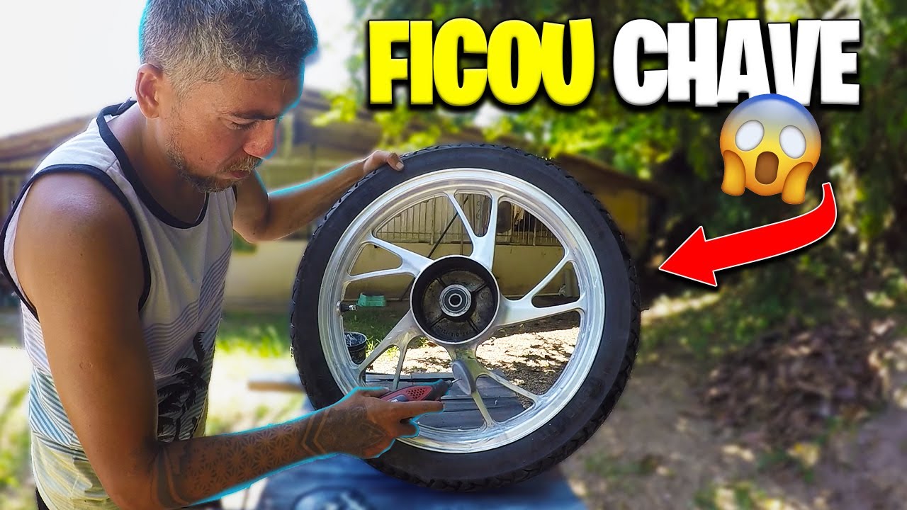 FIZ UM POLIMENTO NAS RODAS PÉ DE GALINHA DA MINHA TITAN 160 