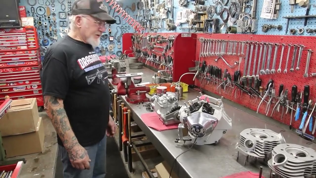 Harley Motor Rebuilding Old School with Dragonman!