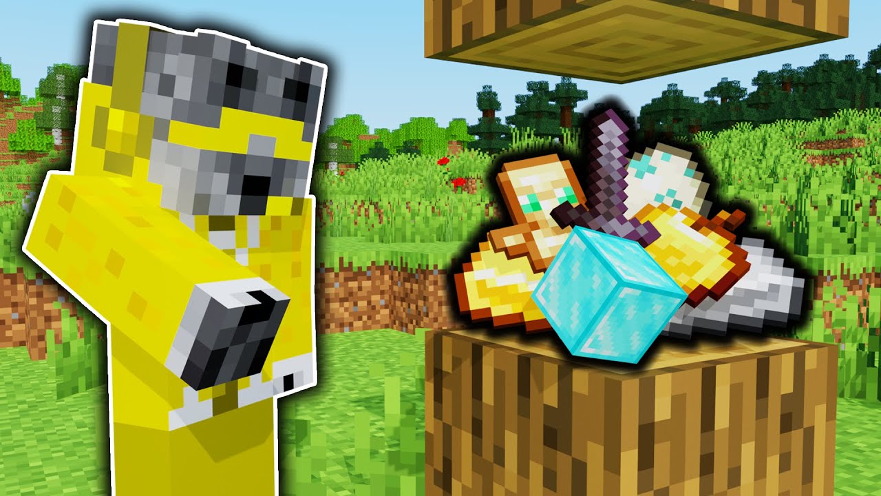 Minecraft Manhunt, But Every Item Drop Is Random...