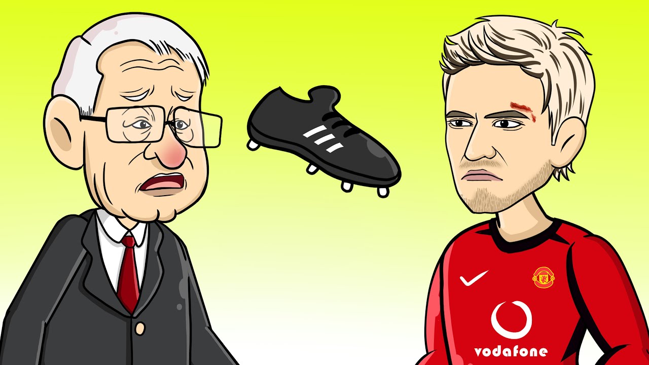 The Flying Boot That Changed Everything: Sir Alex vs David Beckham | Football Animation