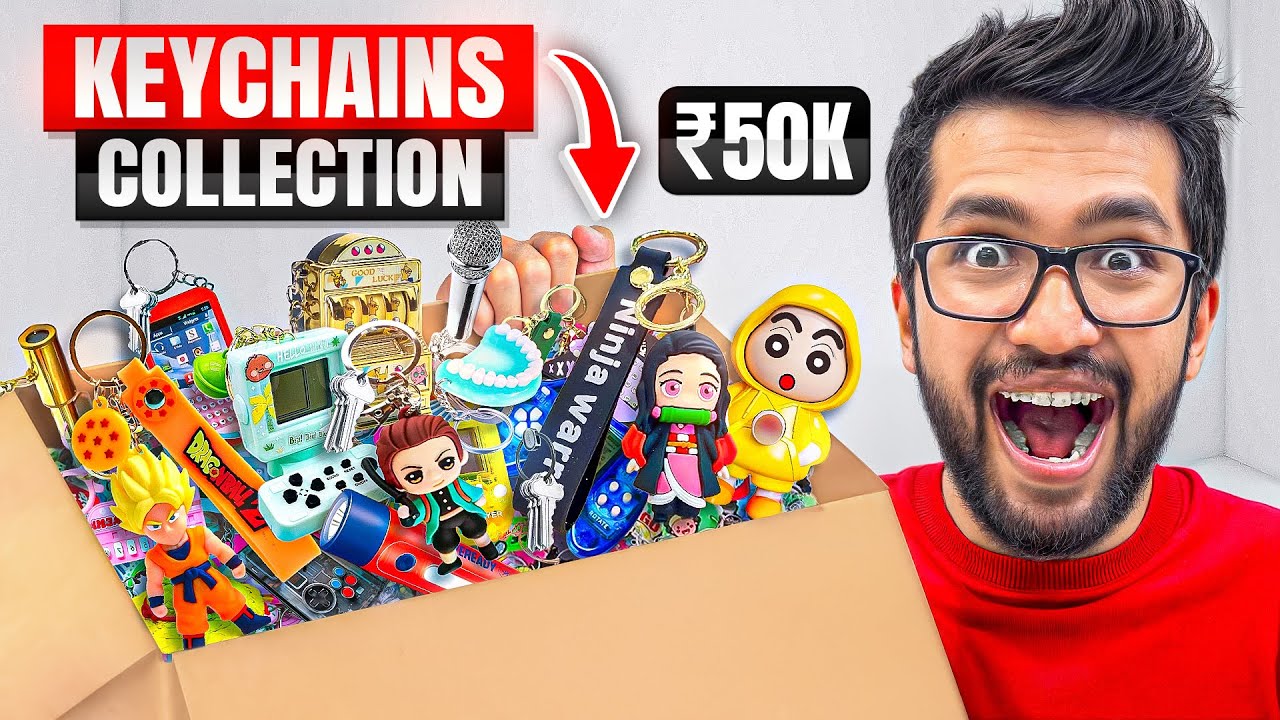 MOST UNIQUE KEYCHAIN COLLECTION WORTH RS 50,000 !