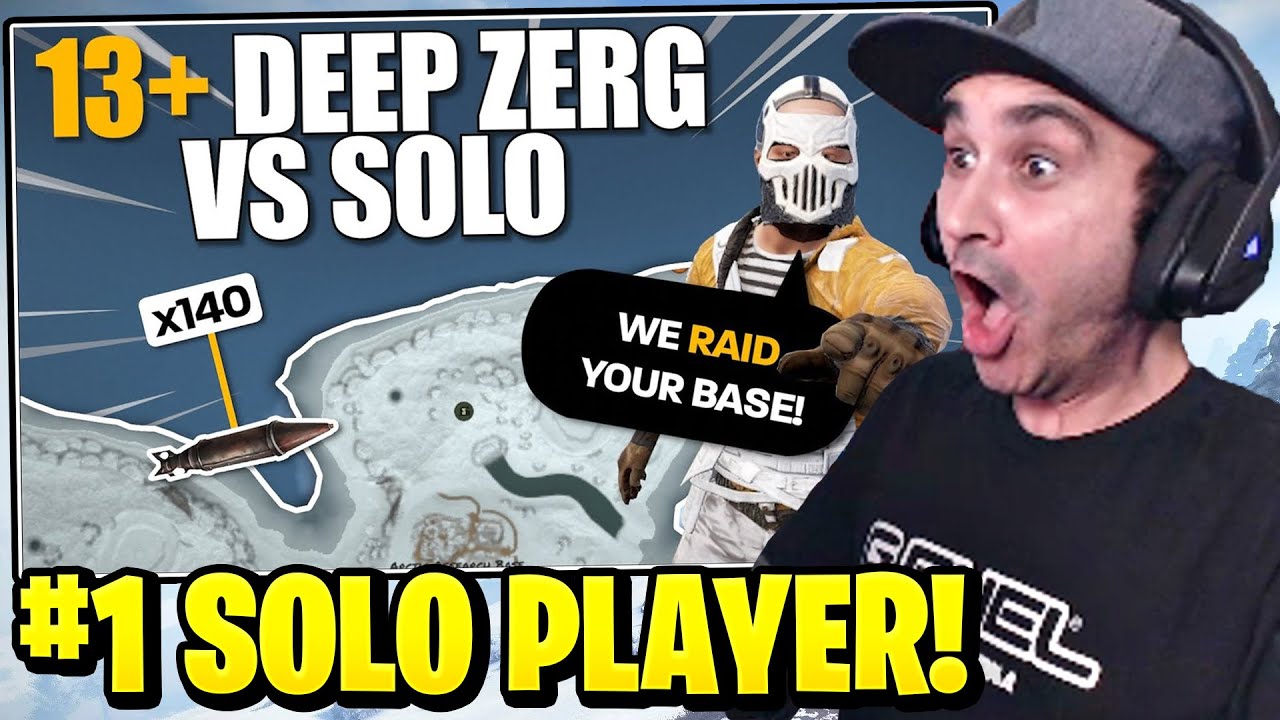Summit1g Reacts: WHEN a 13+ DEEP ZERG RAIDS a SOLO VETERAN | Solo Rust by aloneintokyo!