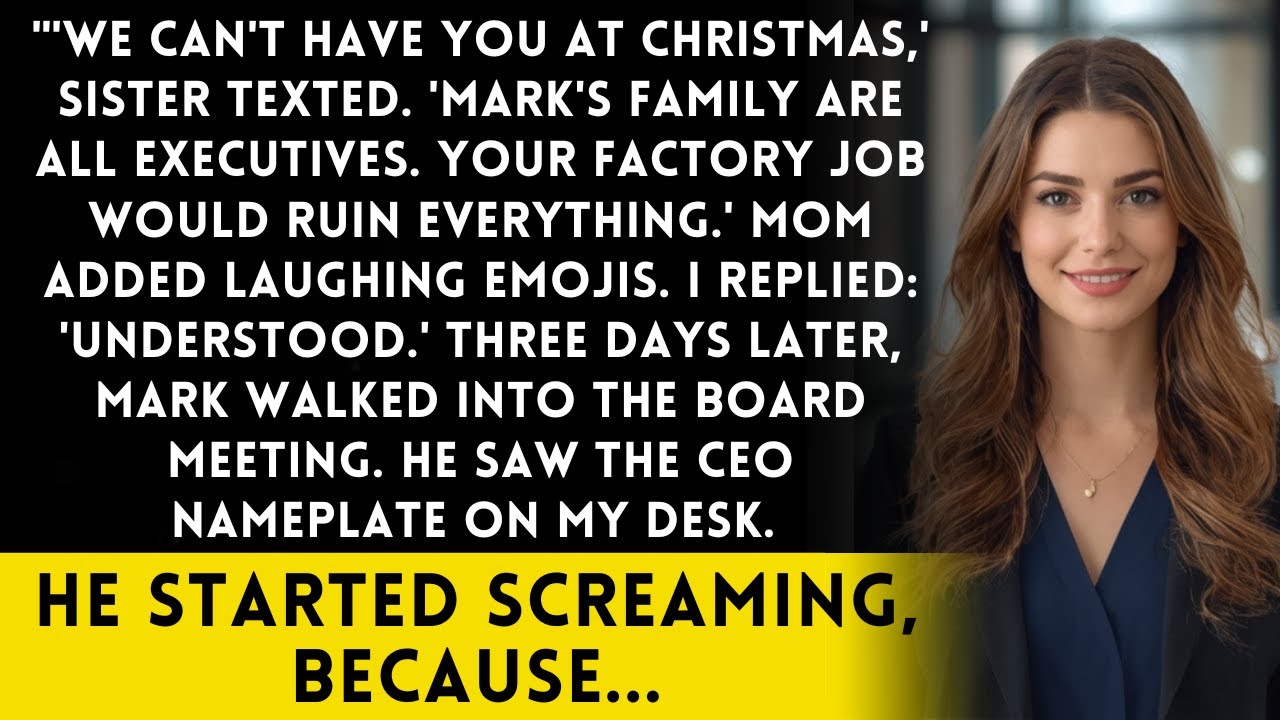 Sister Said 'Skip Christmas - Your Job's Embarrassing' - Then Her Fiancé Walked Into My Office