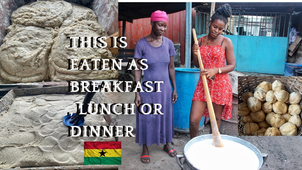 A VERY POPULAR TRADITIONAL GHANAIAN STREET FOOD | WEST AFRICAN FOOD | KENKEY IN ACCRA - GHANA