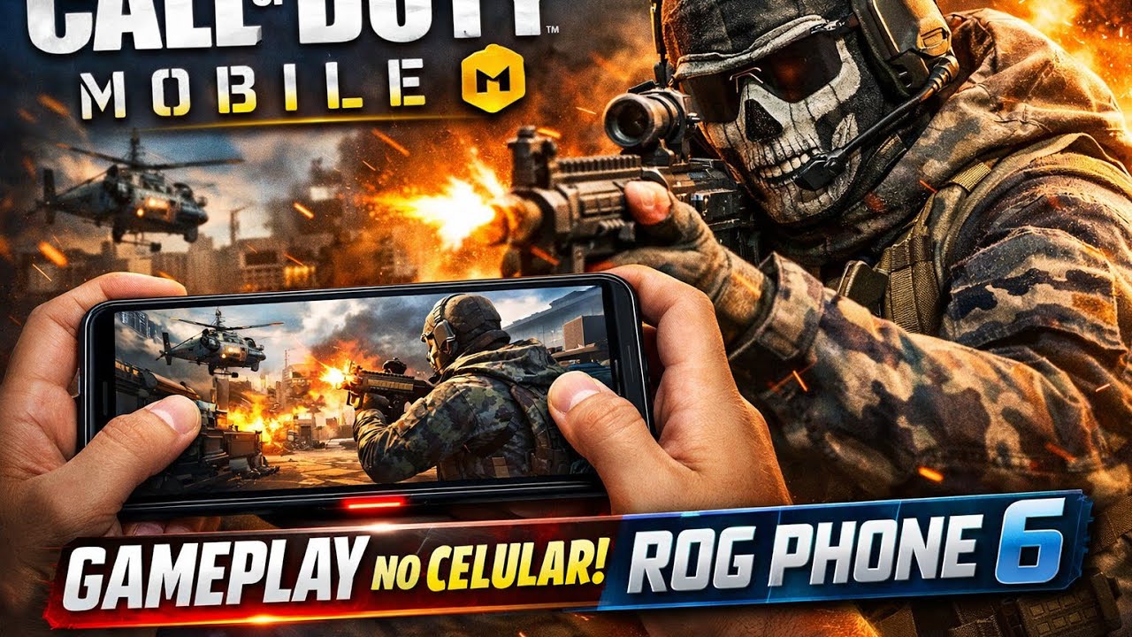 Gameplay CALL of DUTY Mobile no celular Rog Phone 6 