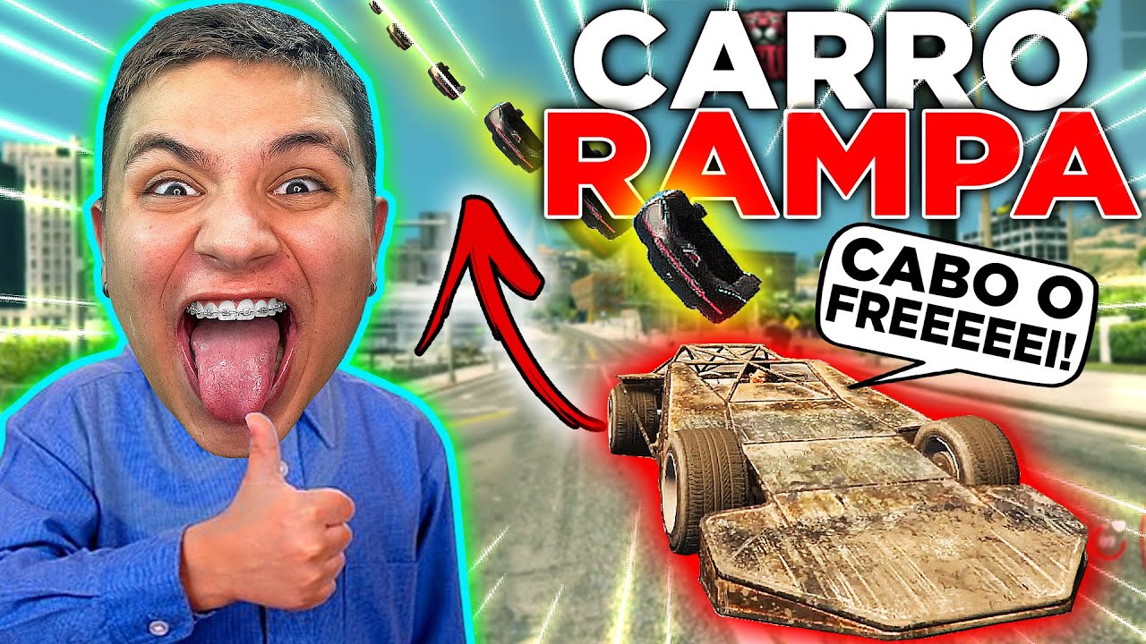 ARRUMEI BRlGA com CARRO RAMPA 😂 GTA RP (Paulinho o LOKO)