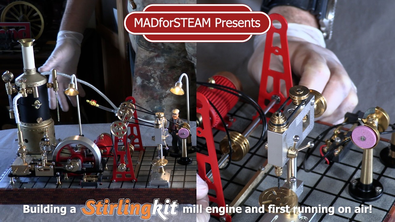 StirlingKit mill engine and vertical boiler build part 2