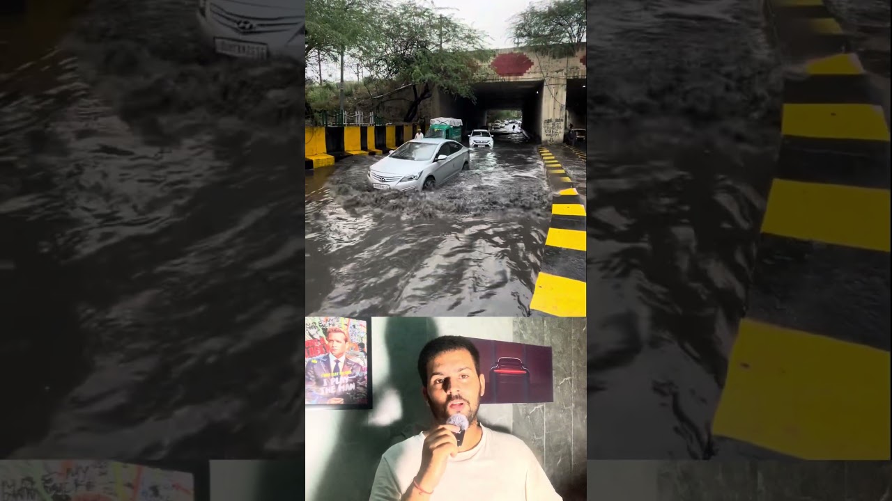 Delhi Roads Turn Into Rivers After Heavy Rainfall | Shocking Condition of Delhi Streets