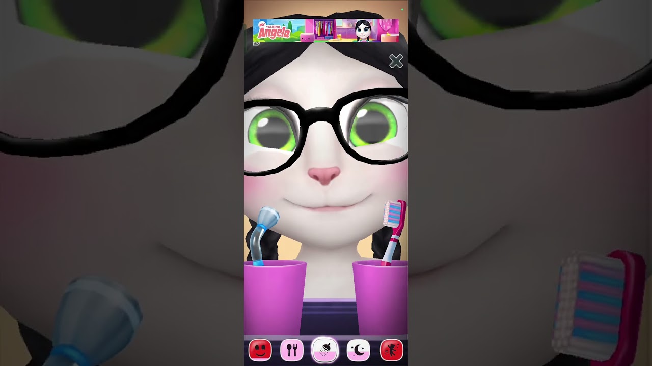 Talking angel cat cartoon 😹😹😹