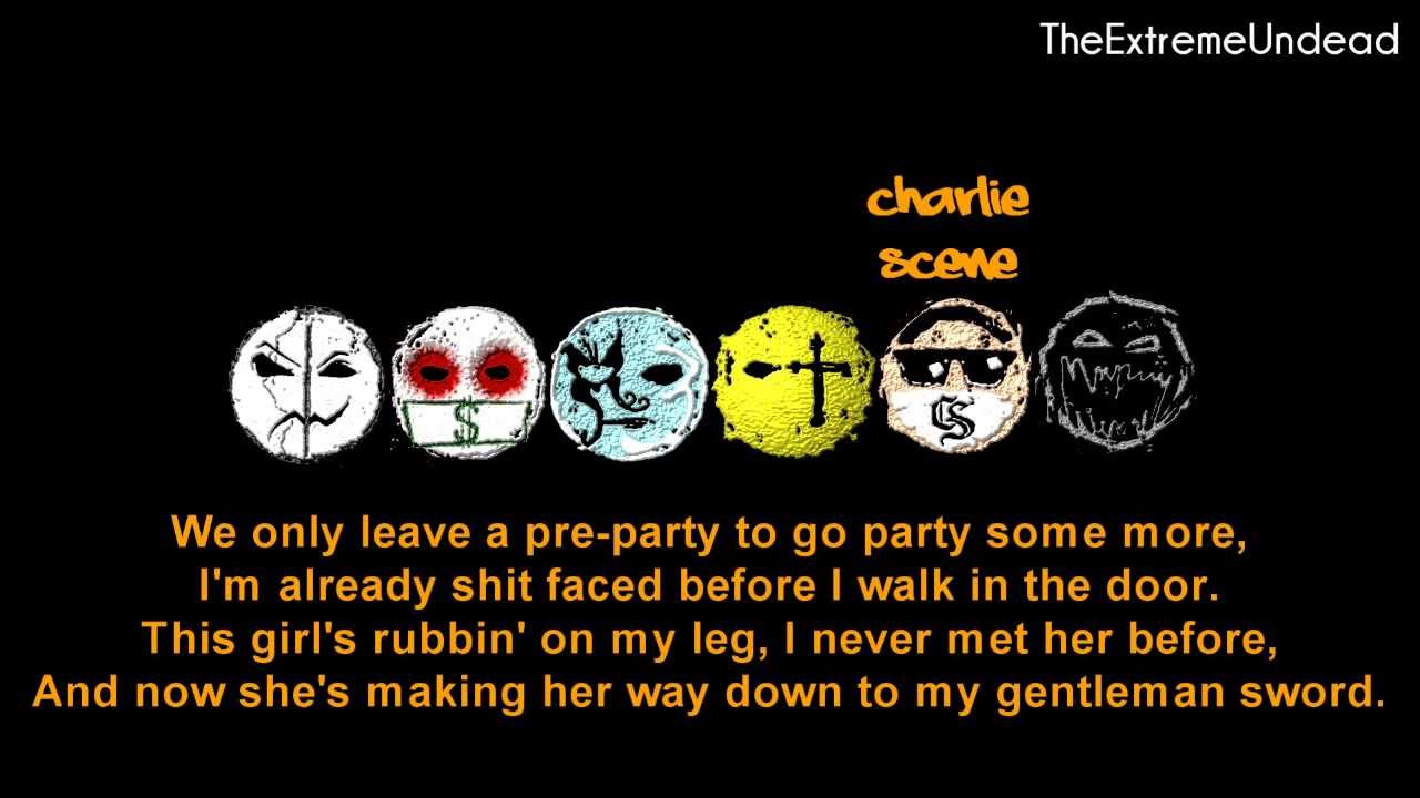Hollywood Undead - Comin' In Hot [Lyrics Video] [OLD VERSION]