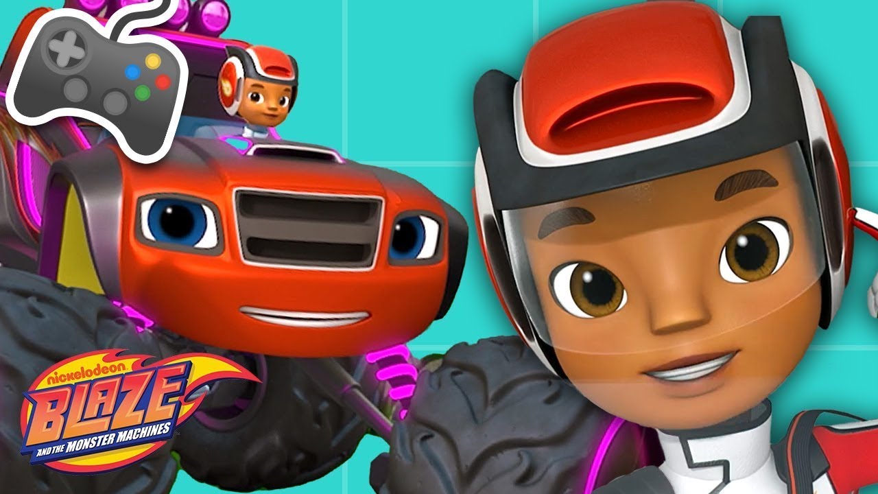 AJ's Auto Arcade #10 👾 | Games for Kids | Blaze and the Monster Machines