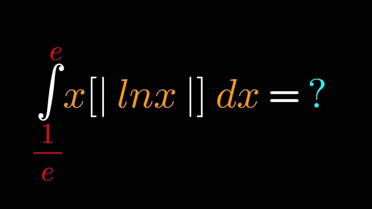 تكامل دالة الصحيح الخاصة و استراتيجية قوية لاختيار مجالات التكامل مع نقشبندي Integral of floor lnx