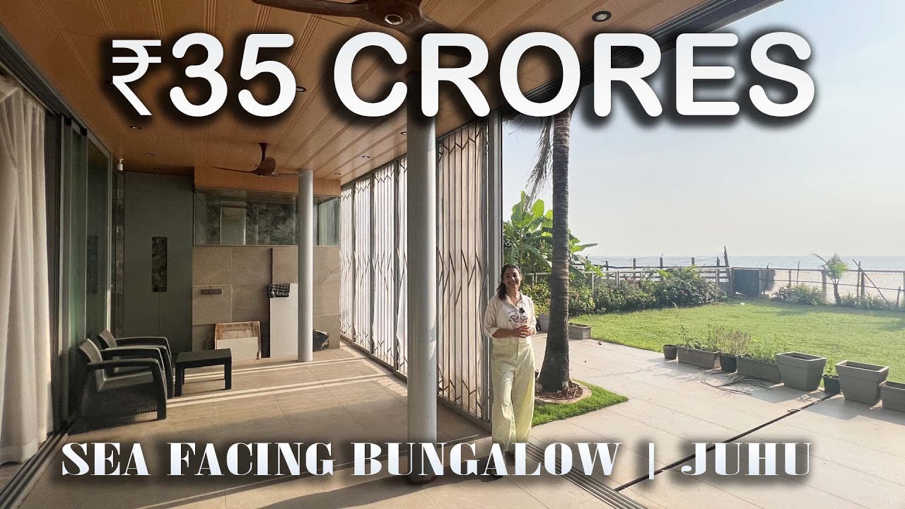 ₹35 Cr Sea-Facing Juhu Bungalow with Stunning Lawn 🌊✨