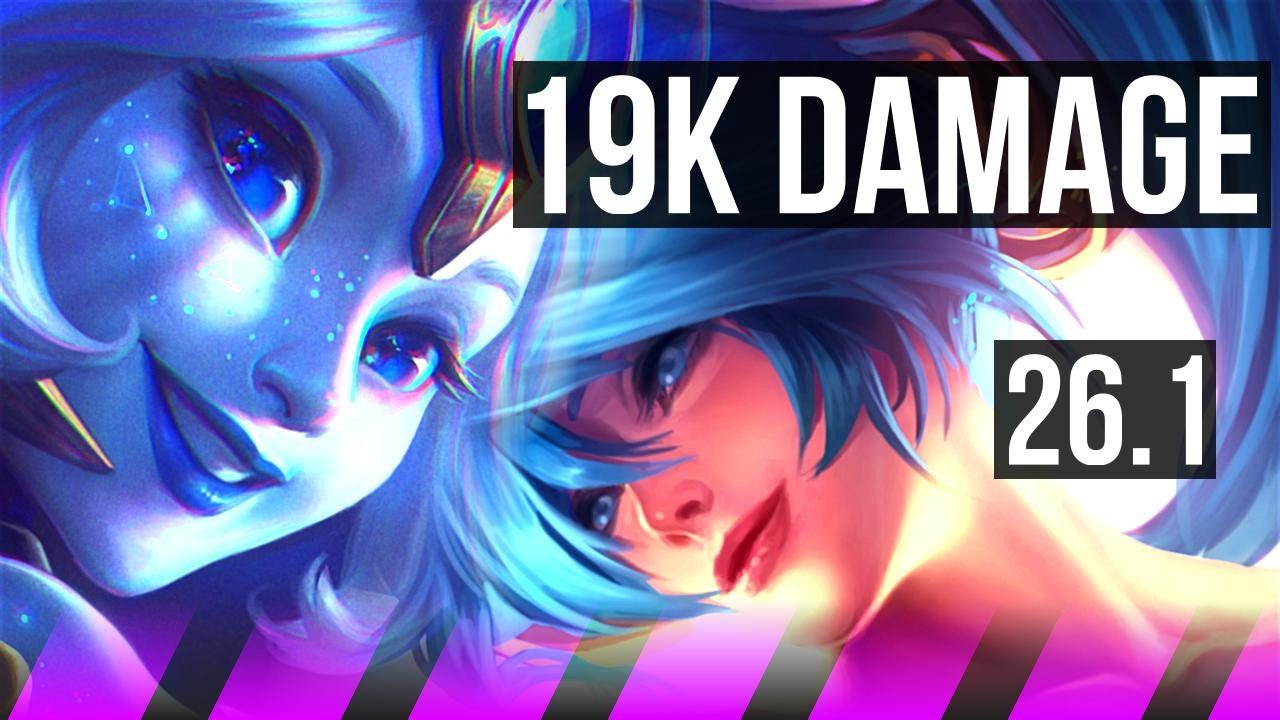 NAMI & Jinx vs SONA & Caitlyn (SUP) | 19K damage | EUW Master | 26.1
