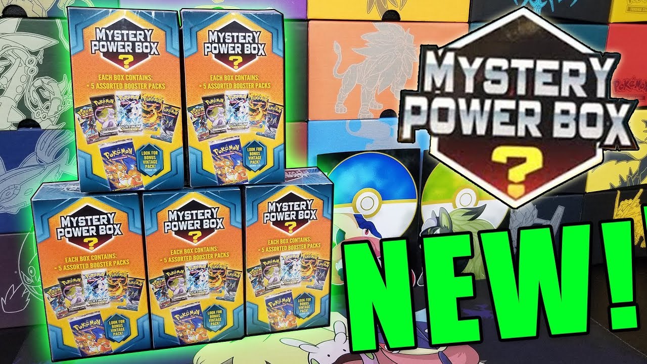 BRAND NEW POKEMON MYSTERY POWER BOXES!!!