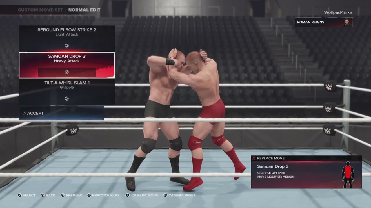 WWE 2K24 | Roman Reigns Updated Moveset + Realistic Base Superstar Settings