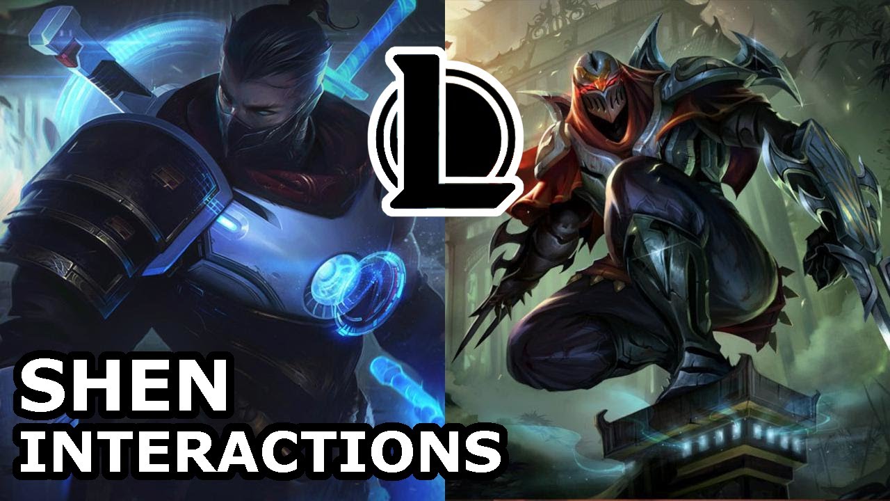 Shen Interactions with Other Champions | STUDENT AND MASTER | League of Legends Quotes