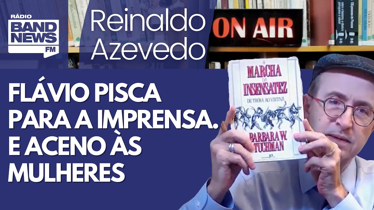 Reinaldo – Flávio deixa claro que a imprensa é sua aliada contra o STF. E o “feminismo” bolsonarista