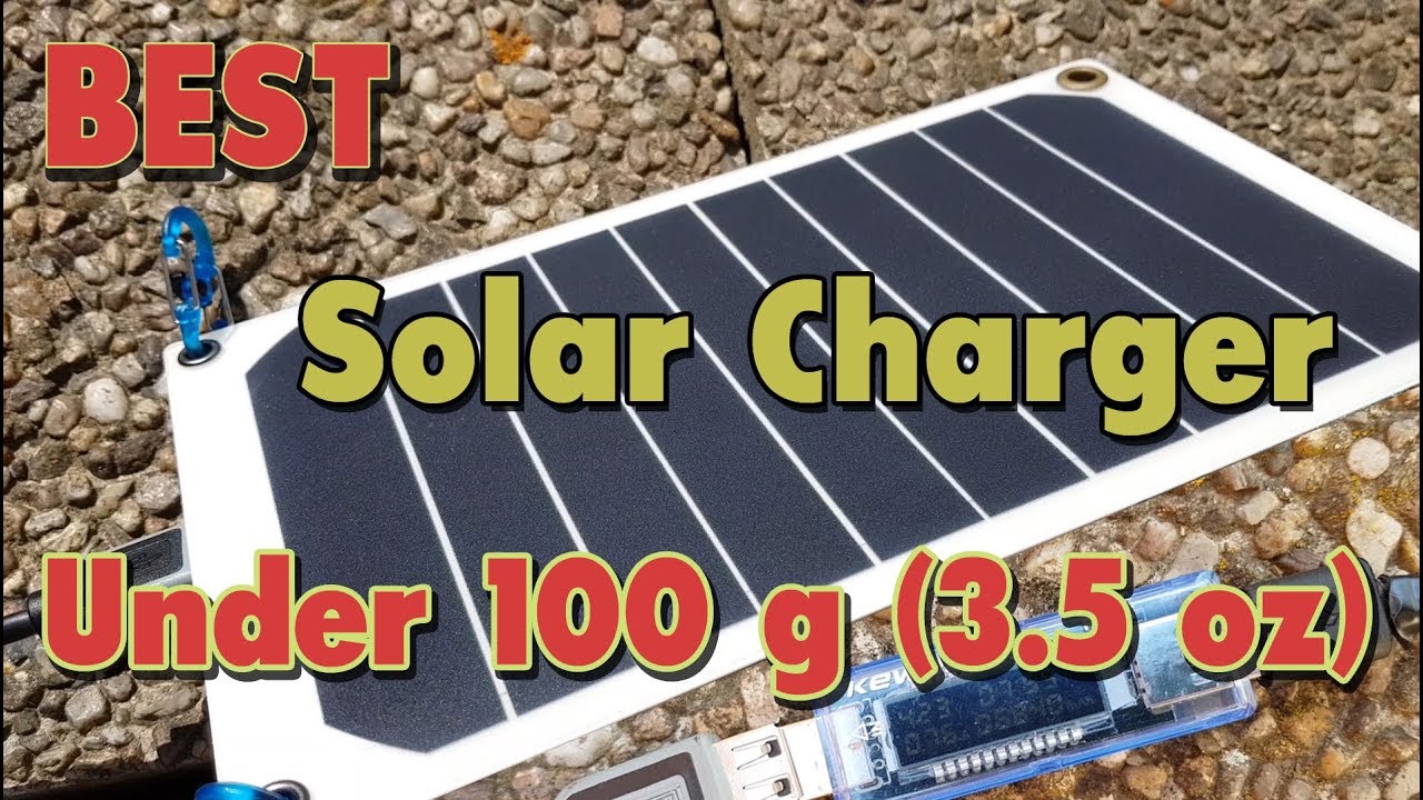 Best Ultralight USB Solar Charger for Hiking under 100 grams/ 3,5 oz.