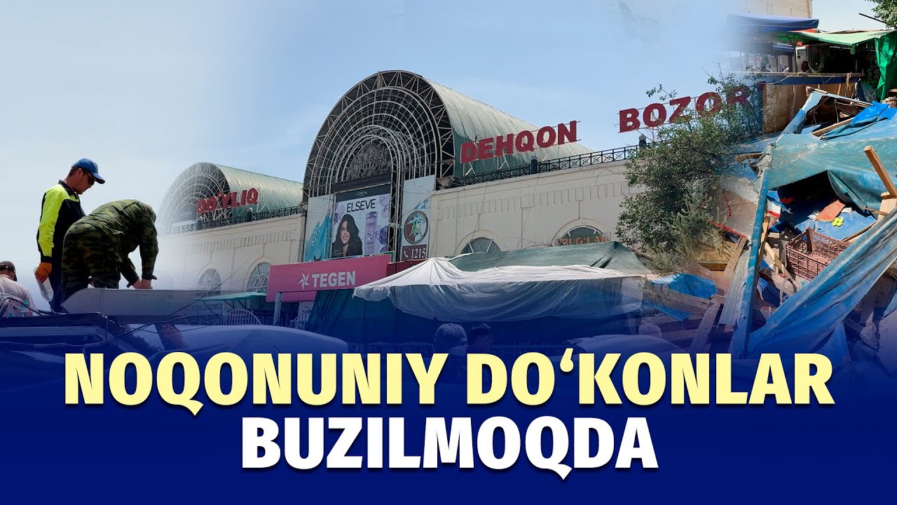 Qo‘yliqdagi hujjatsiz do‘konlar buzilmoqda