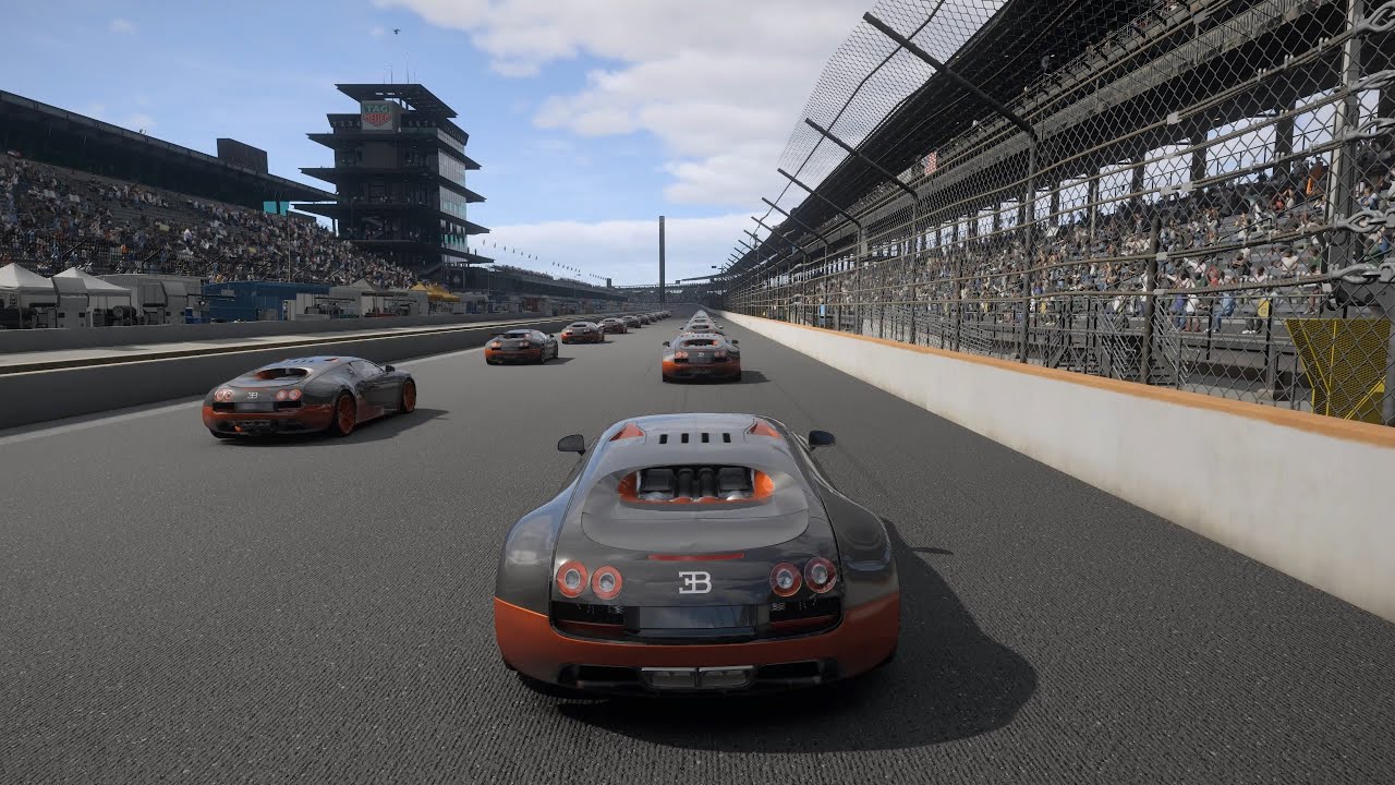 NASCAR with Bugatti Veyron Super Sport (Forza Motorsport)