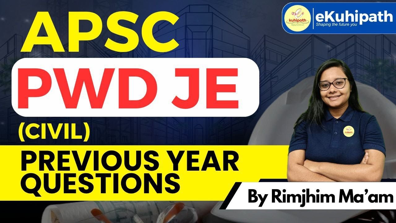 Previous Year Question Papers/ APSC PWD JE(Civil) #apscexam #pwd #pyq #assamgk