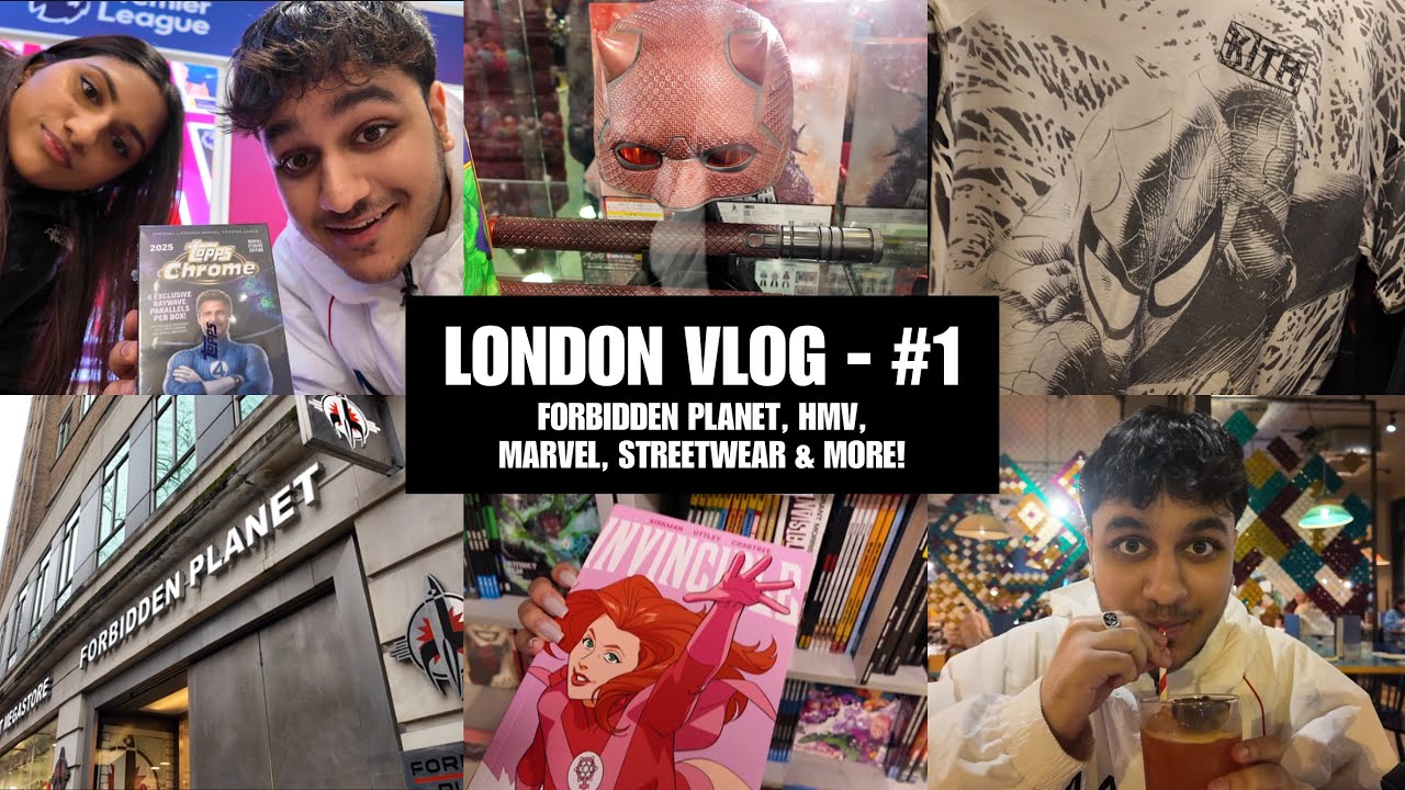 LONDON SHOPPING - VLOG 1! Popculture, Forbidden Planet, HMV, Streetwear & more! 