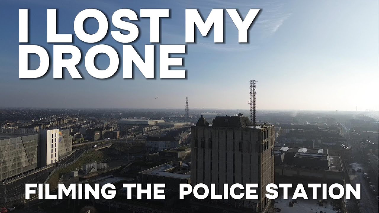 Before the demolition. Old Blackpool police station from the air.