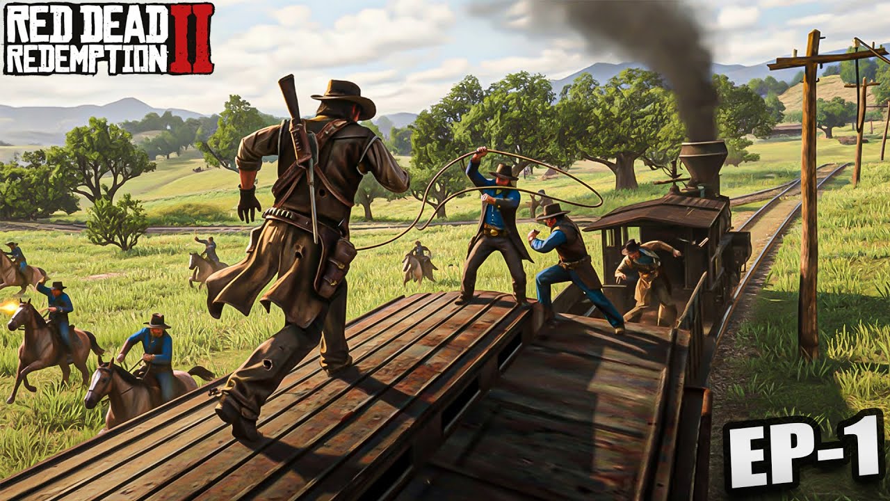 🔥 Epic One Million Dollar Train Heist in RDR2 - Intense Police Battle & Massive Showdown 😱 - RDR2