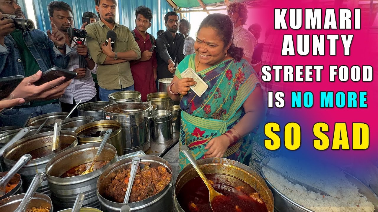 Kumari Aunty food stall | Unlimited Meals | Famous Kumari Aunty street Food at Madhapur | Hyderabad