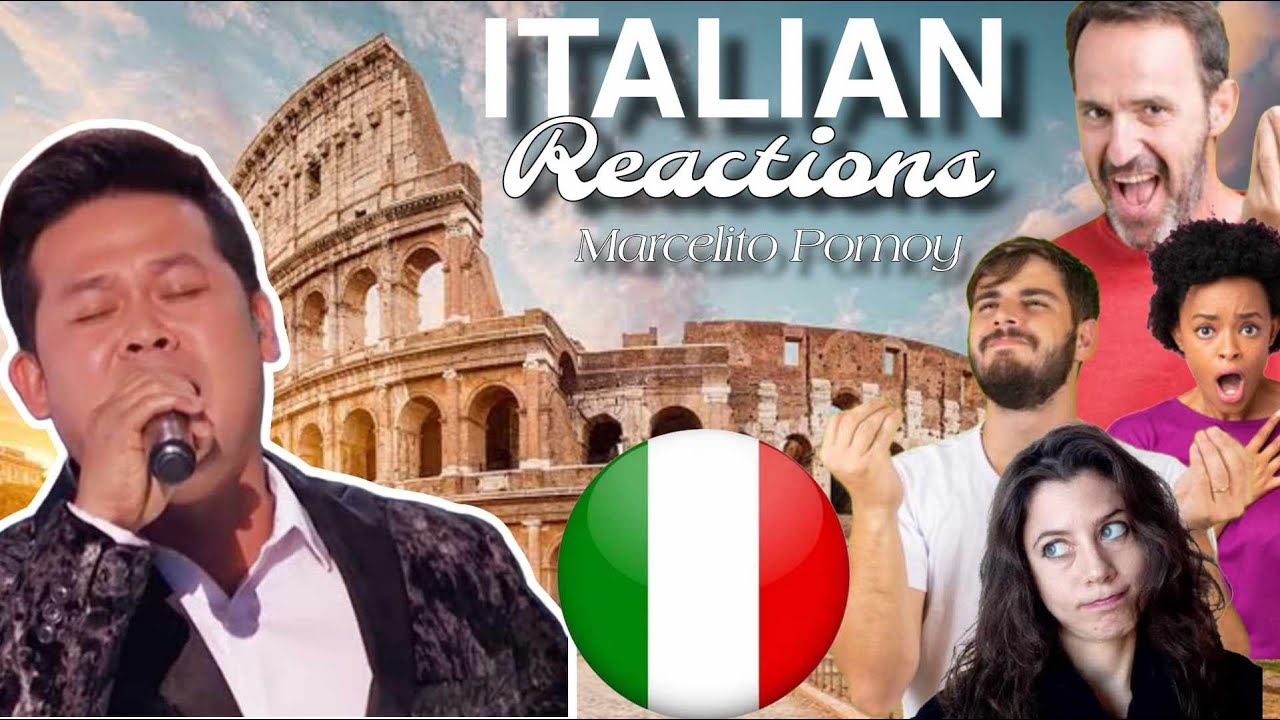 ITALIANS REACTIONS to Marcelito Pomoy sings The Prayer by Celine Dion & Andrea Bocelli Live on Wish