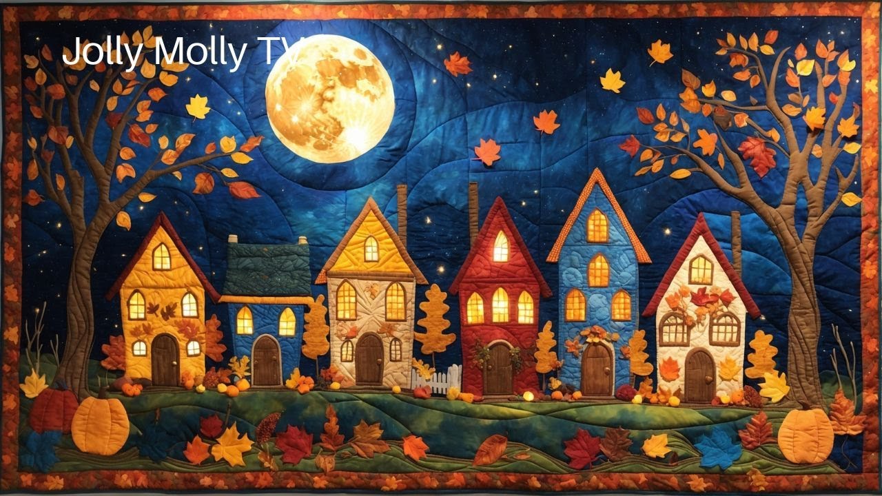 Quilt Series #61 - Fall Autumn House Quilt Ideas